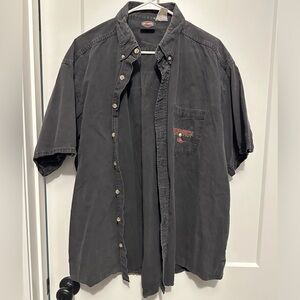 Vintage Harley Davidson Short Sleeve Button up